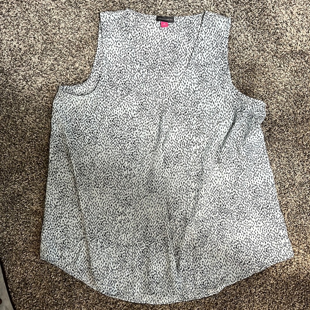 Womens M blue and black blouse